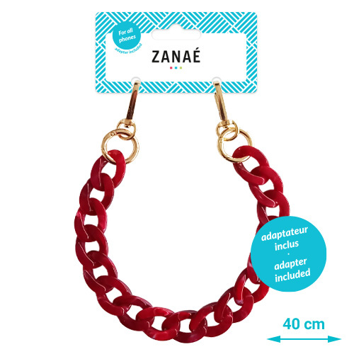 Chaine-bijou Coral Red (S)